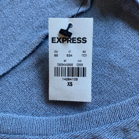 NWT Express V Neck Knit London Tee - Picture 3 of 3